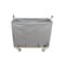 Steele Canvas Basket 10 BU Permanent Truck Blue Vinyl w/Grey Vinyl - 3in Casters 9210VBLUVGRYW3 - alternate 2
